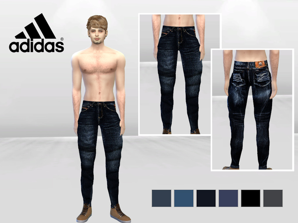 Sims 4 Allen Fade And Spot Urban Jeans by McLayneSims at TSR