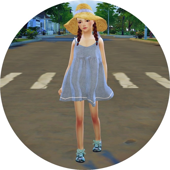 Sims 4 Child Loose fit Mari Dress at Marigold