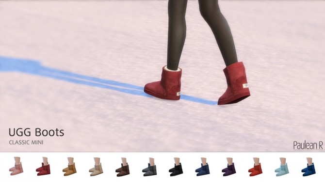 Sims 4 UGG Boots Classic Mini at Paulean R