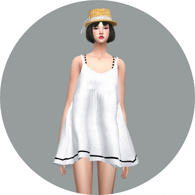 Loosefit Mari Dress at Marigold » Sims 4 Updates