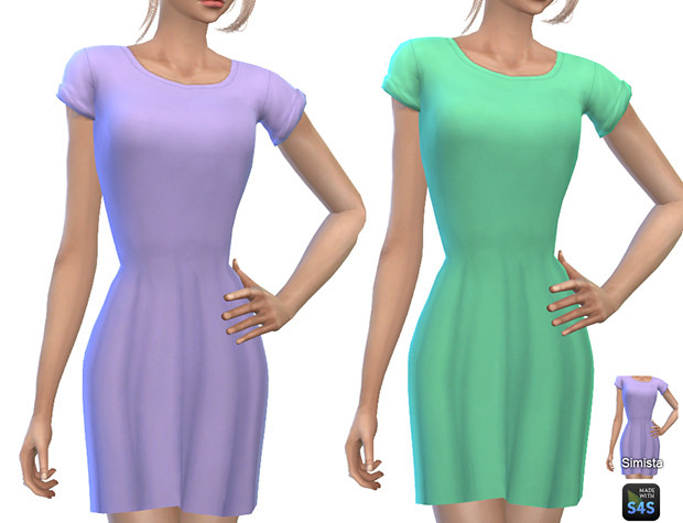 Sims 4 Madison Dress Collection at Simista