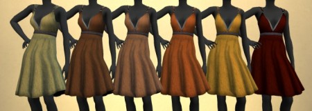 KitOnlyHuman’s Simple Valentine Dress recolors 1.0 by The Paper Sim at SimsWorkshop