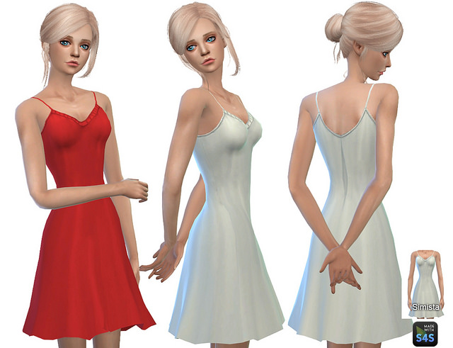 Sims 4 Madison Dress Collection at Simista