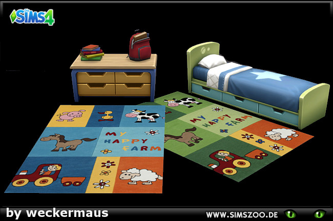 Sims 4 Kids Rugs 06 by weckermaus at Blacky’s Sims Zoo
