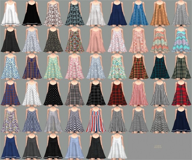 Sims 4 Loosefit Mari Dress + layering tee at Marigold