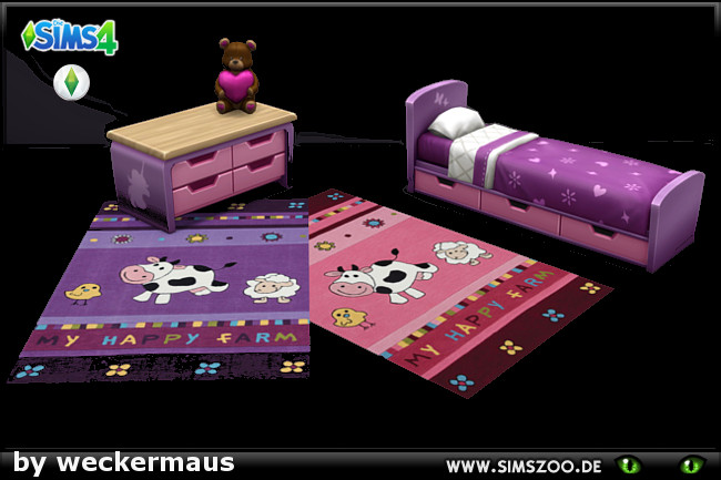 Sims 4 Kids Rugs 05 by weckermaus at Blacky’s Sims Zoo