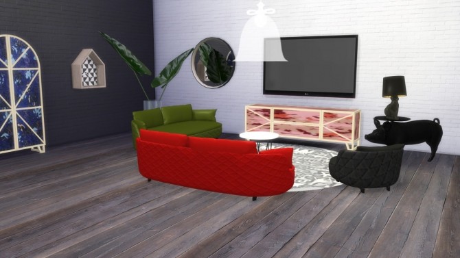 Sims 4 Bart Canape Sofa and Armchair/Cloud Sofa at Meinkatz Creations