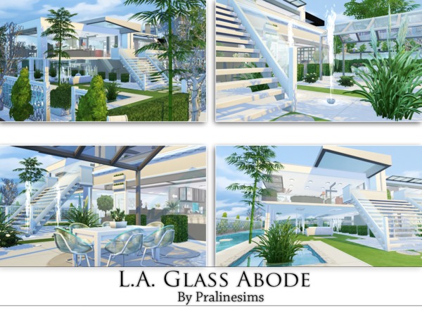Sims 4 L.A. Glass Abode by Pralinesims at TSR