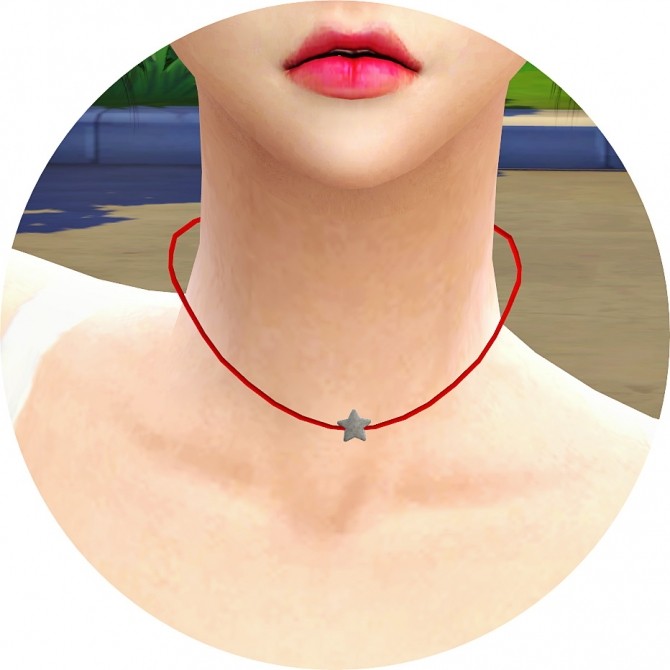 Sims 4 Simple Necklace v2 Star at Marigold