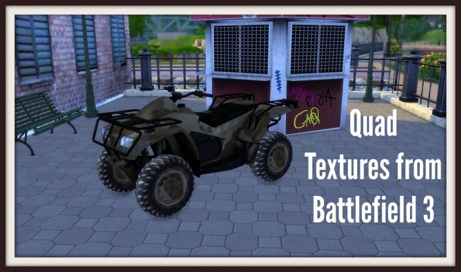 Sims 4 Quad Textures from Battlefield 3 at Dinha Gamer
