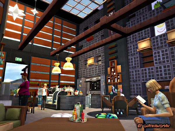 Sims 4 Coffee Bean lot by Waterwoman at Akisima