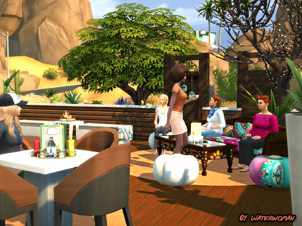 Sims 4 Coffee Bean lot by Waterwoman at Akisima