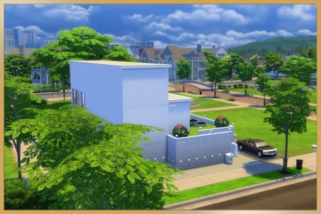 Modern Step house by Schnattchen at Blacky’s Sims Zoo » Sims 4 Updates