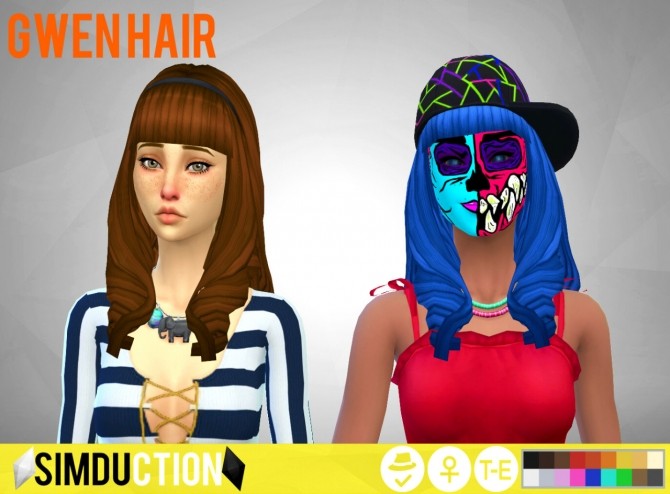 Sims 4 Gwen Hair at Simduction