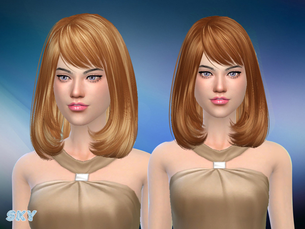 Sims 4 Hair 141 by Skysims at TSR
