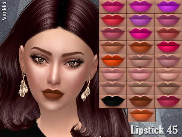 Sims 4 Lipstick 45 by Sintiklia at TSR