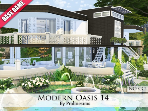 Sims 4 Modern Oasis 14 by Pralinesims at TSR