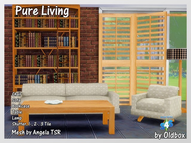 Sims 4 Pure Living recolor by Oldbox at All 4 Sims