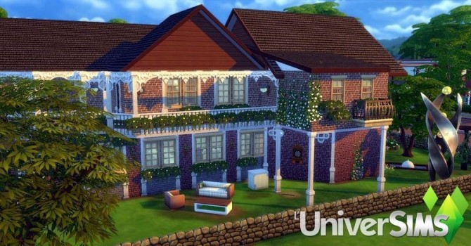 Sims 4 La Roselière house by Coco Simy at L’UniverSims