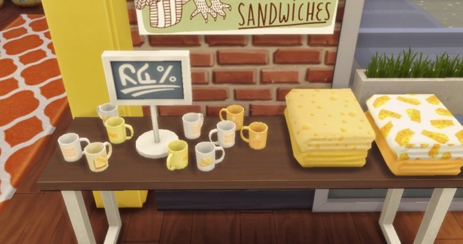 Sims 4 Cheesy Souvenirs at Hamburger Cakes