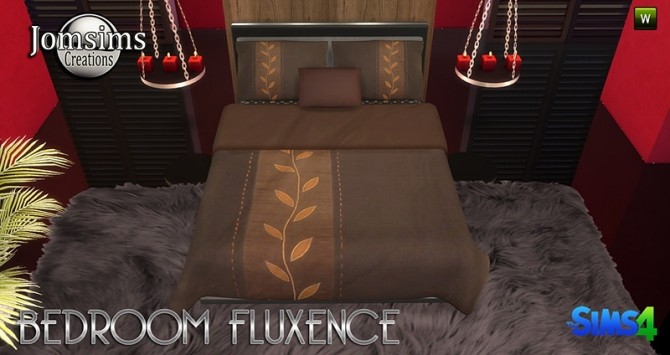 Sims 4 Fluxence bedroom at Jomsims Creations