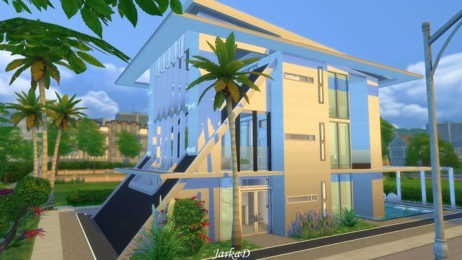 Sims 4 ATYPIC villa at JarkaD Sims 4 Blog