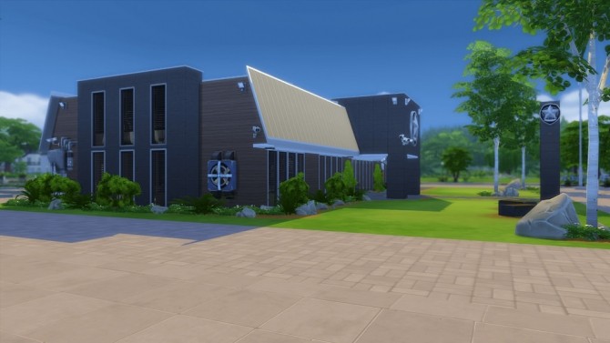 Sims 4 Daylesford Police Station at RomerJon17 Productions