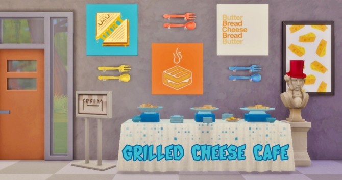 Sims 4 Grilled Cheese Cafe at Hamburger Cakes