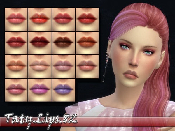 Sims 4 Taty Lips 82 by tatygagg at TSR