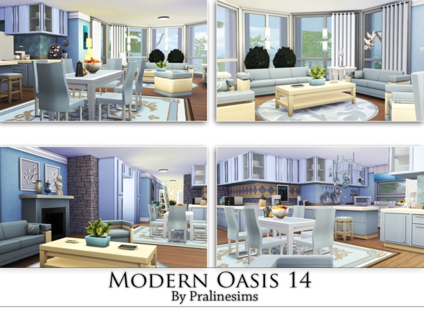 Sims 4 Modern Oasis 14 by Pralinesims at TSR