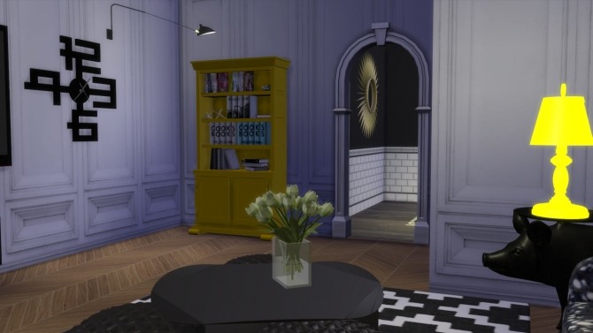 Sims 4 Smoke Dining Chair + Paper Library at Meinkatz Creations