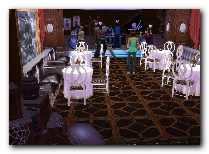 Sims 4 Galleon nightclub at Architectural tricks from Dalila