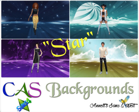 Star CAS Backgrounds at Annett’s Sims 4 Welt