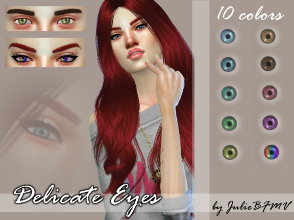 Sims 4 Delicate Eyes by JulieBFMV at TSR
