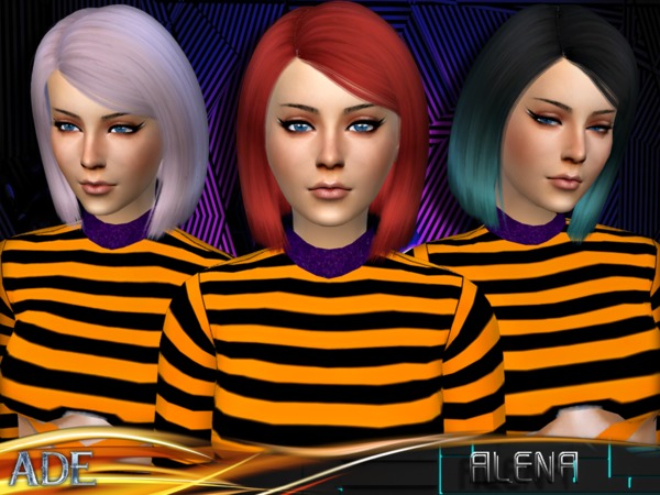Sims 4 Ade   Alena hair by Ade Darma at TSR