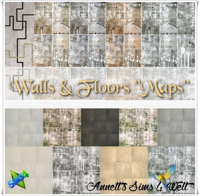 Sims 4 Maps Walls & Floors at Annett’s Sims 4 Welt