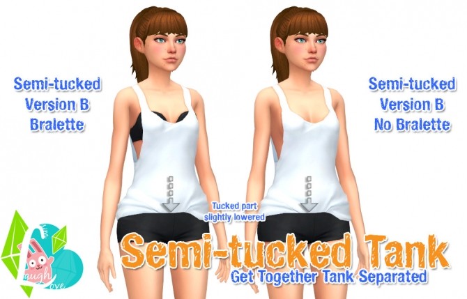 Sims 4 Get Together Semi tucked Tank at SimLaughLove