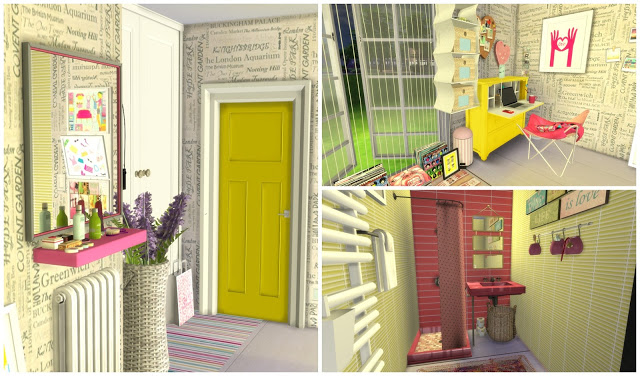 Sims 4 Girl Bedroom II at Dinha Gamer