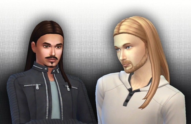 Sims 4 Long Straight Tucked for Males at My Stuff
