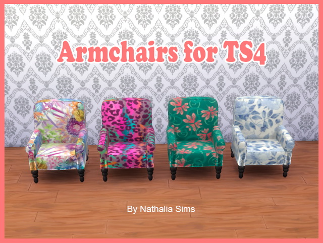 Sims 4 Armchairs at Nathalia Sims