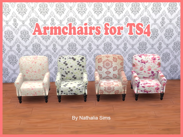 Sims 4 Armchairs at Nathalia Sims