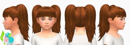 Sporty Twin Tails at SimLaughLove » Sims 4 Updates