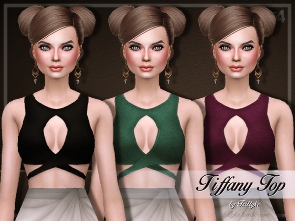 Sims 4 Trillyke Tiffany Top by Trilly21 at TSR