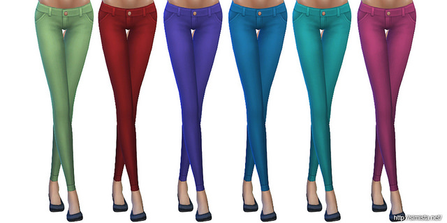Sims 4 Skinny Jeans Collection at Simista