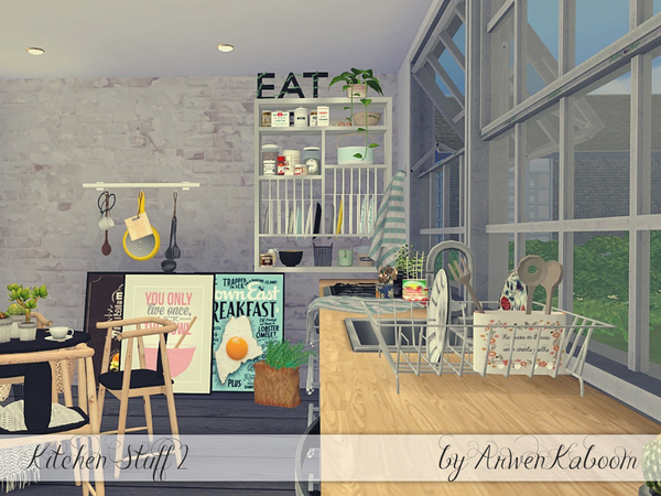 Sims 4 Kitchen Stuff 2 by ArwenKaboom at TSR