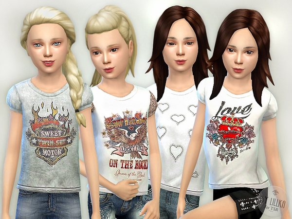 Sims 4 T  Shirt Collection GP07 by lillka at TSR