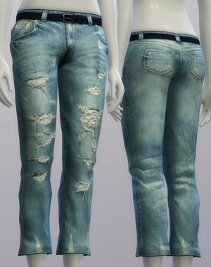 Sims 4 Vintage jeans #1 female at Rusty Nail