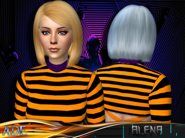Sims 4 Ade   Alena hair by Ade Darma at TSR