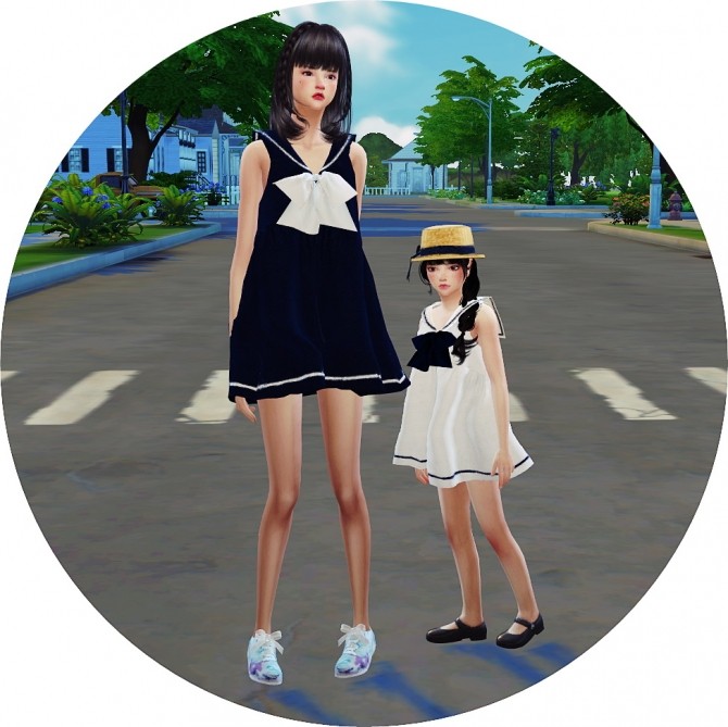 Sims 4 Child Sailor Dress at Marigold