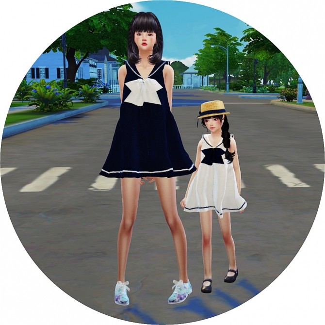 Sims 4 Child Sailor Dress at Marigold